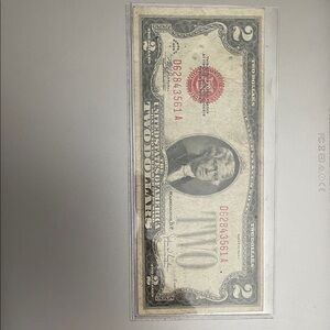 Vintage Two Dollar Bill
